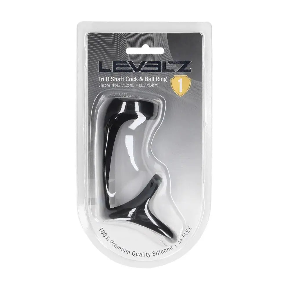 LEVELZ Tri O Silicone Shaft Cock & Ball Ring -  Cock & Balls Ring Shots Toys Discreet Intimate Essentials.