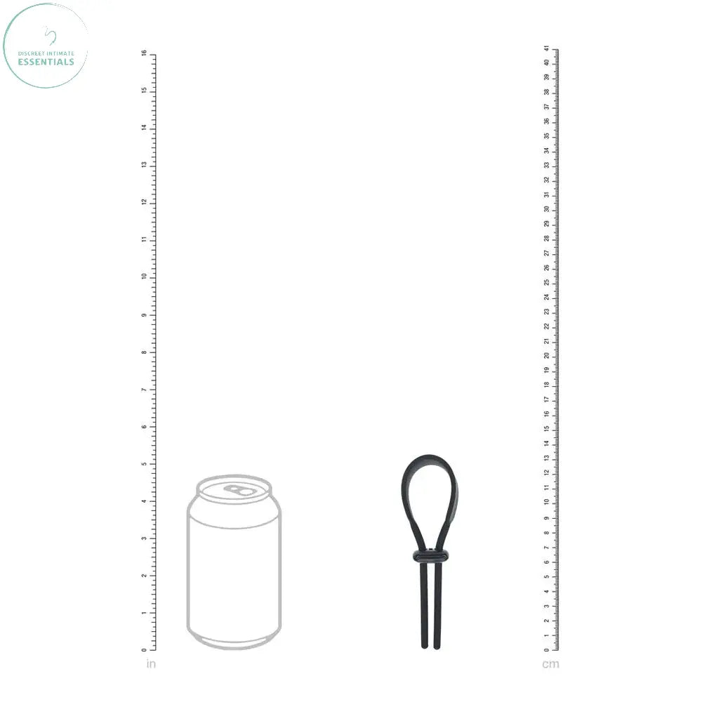 Affordable quality LEVELZ Wide Adjustable Silicone Lasso Cock Ring -  Adjustable Cock Ring  from Shots Toys by Discreet Intimate Essentials with Discreet Delivery 