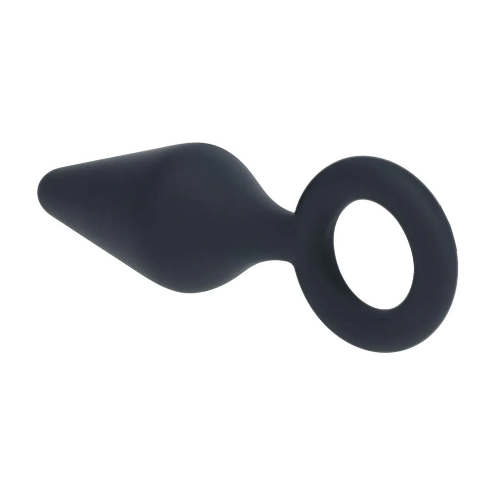 LEVELZ Silicone Anal Plug with Loop - Small -  -  Small Butt Plug, premium silicone, tapered tip for easy insertion.