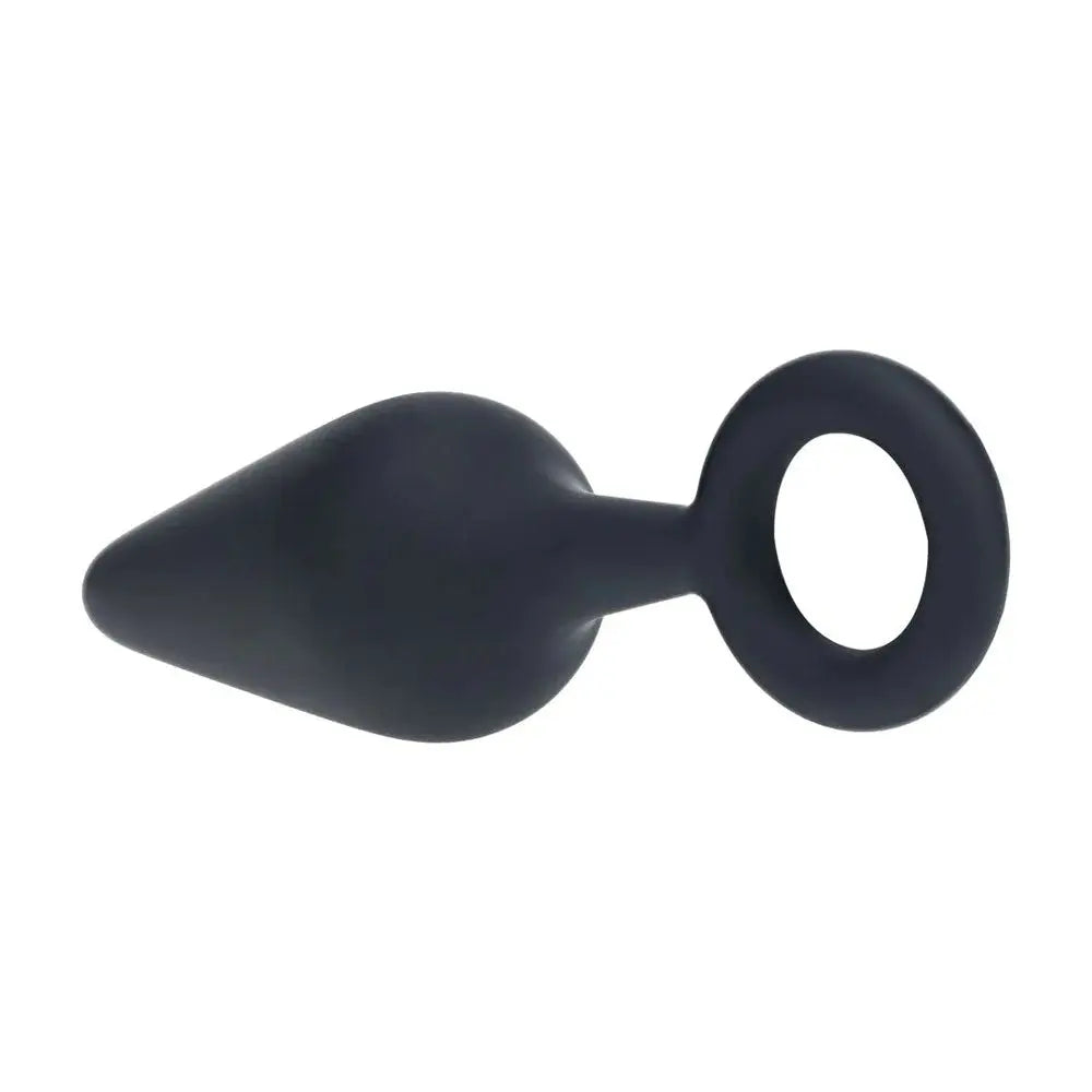LEVELZ Silicone Anal Plug with Loop - Medium -  -  Medium Butt Plug Shots Toys Discreet Intimate Essentials.