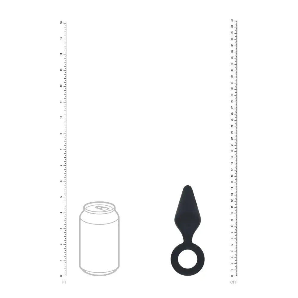 LEVELZ Silicone Anal Plug with Loop - Medium -  -  Medium Butt Plug Shots Toys Discreet Intimate Essentials.