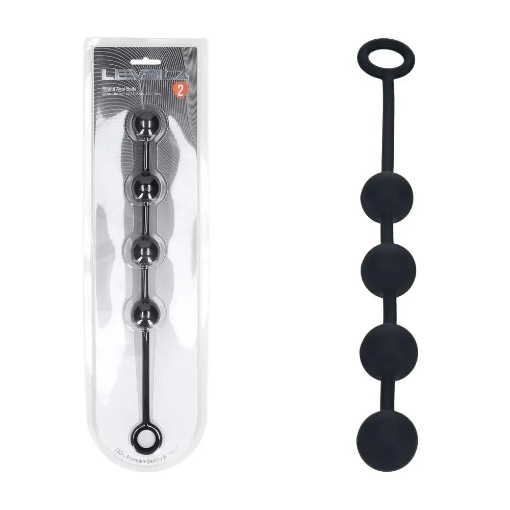 LEVELZ Round Silicone Anal Balls - M - 20mm -  32 cm Medium Anal Balls Shots Toys Discreet Intimate Essentials.