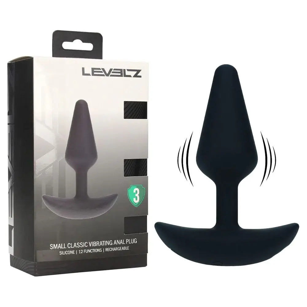 LEVELZ Classic Vibrating Silicone Anal Plug - Small -  Small USB Rechargeable Butt Plug Shots Toys Discreet Intimate Essentials.