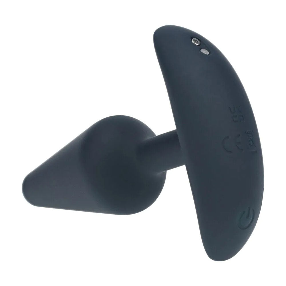LEVELZ Classic Vibrating Silicone Anal Plug - Small -  Small USB Rechargeable Butt Plug on a white background.