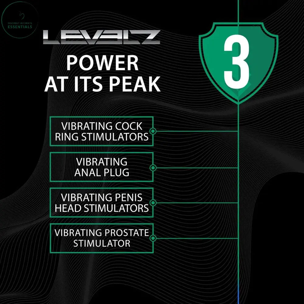 Affordable quality LEVELZ Vibrating & Thrusting TriO Cock Ring with Prostate Stimulator -  USB Rechargeable Vibrating Cock Ring with Thrusting Prostate Plug  from Shots Toys by Discreet Intimate Essentials with Discreet Delivery 