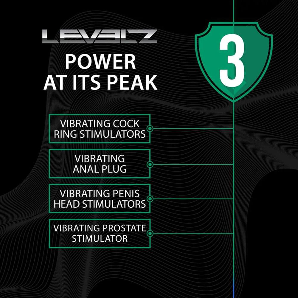 LEVELZ Remote Controlled Prostate Stimulator with Cock Ring -  USB Rechargeable Vibrating Thrusting Prostate Massager with Cock Ring