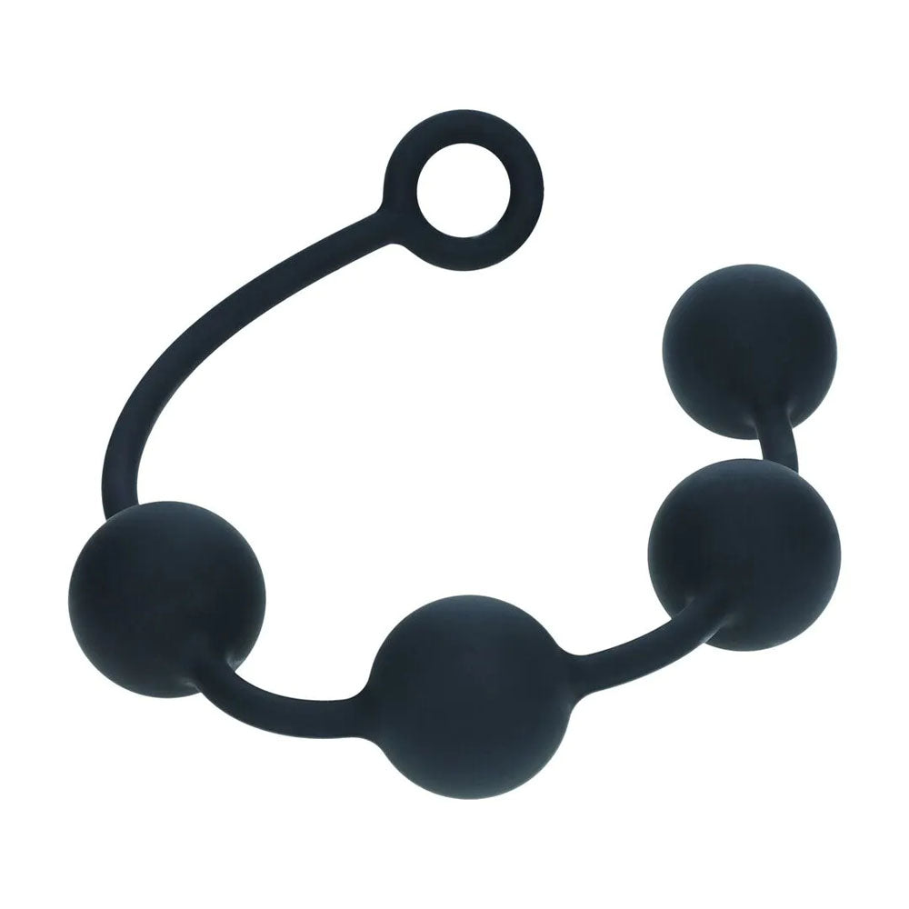 LEVELZ Round Anal Balls - XL - 50mm -  46.5 cm XL Anal Beads made from soft silicone for intense stimulation.