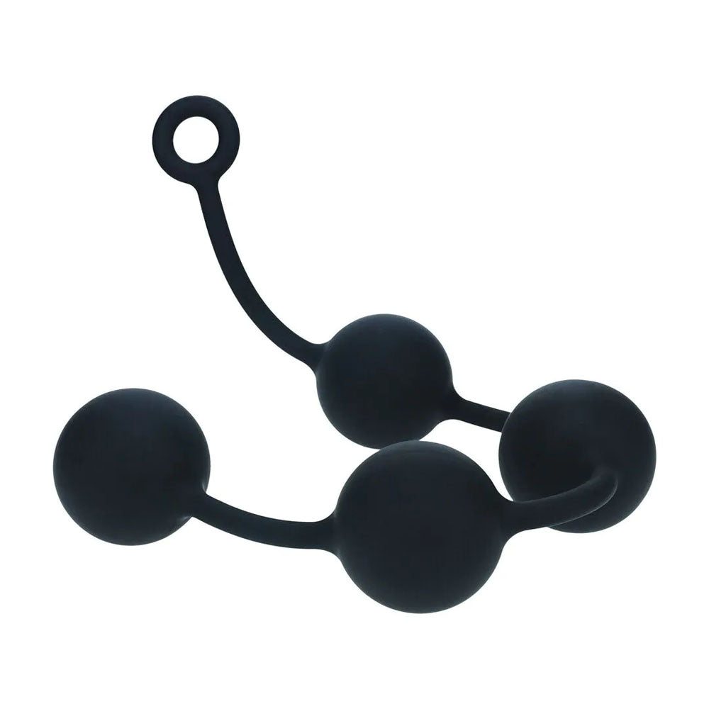LEVELZ Round Anal Balls - XXL - 60mm -  52.5 cm XXL Anal Beads, body-safe silicone for deep stimulation and control.