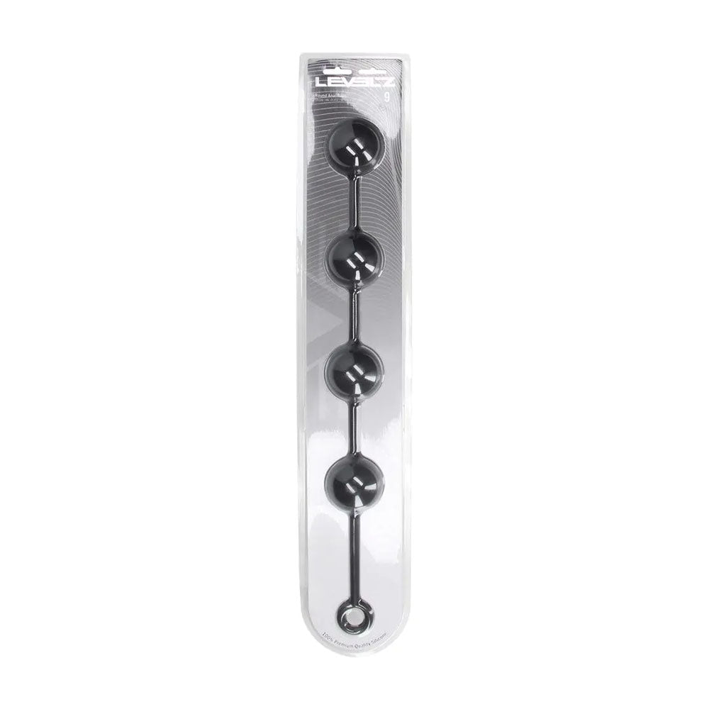 LEVELZ Round Anal Balls - XXL - 60mm - 52.5 cm XXL Anal Beads in packaging for advanced users seeking ultimate pleasure.