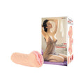 Kokos Elegance 005 -  Dual Layer Vagina Stroker with packaging and model showcasing intimate essentials for her.