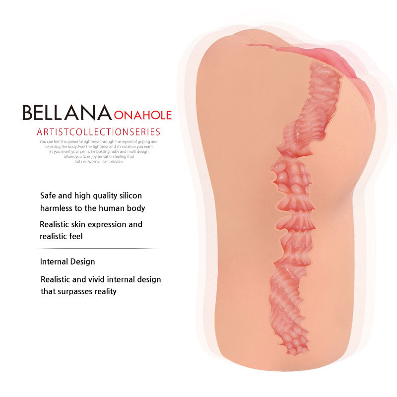Kokos Bellana Onahole -  Dual Layer Vagina Stroker featuring realistic skin expression and internal design.