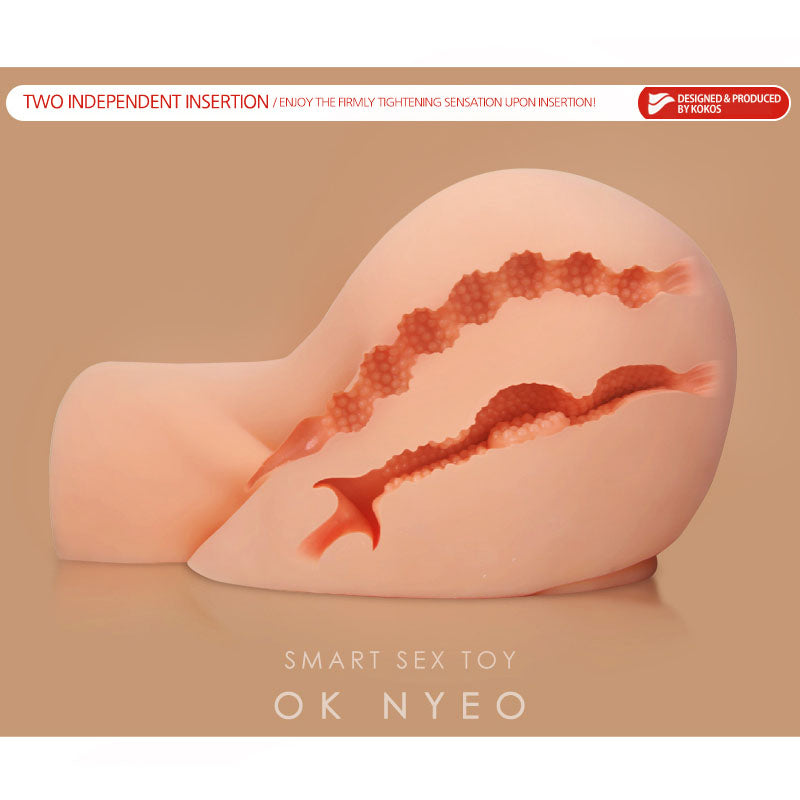 Kokos Real Hip Oknyeo -  Doggy Style Masturbator featuring realistic sensations and dual insertion options.