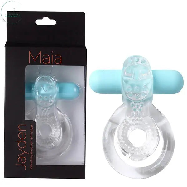 Affordable quality Maia Jayden - /Blue USB Rechargeable Vibrating Cock & Ball Rings  from Maia Toys by Discreet Intimate Essentials with Discreet Delivery 