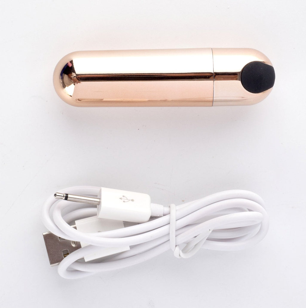 Maia Jayden -  USB Rechargeable Vibrating Cock & Ball Rings with USB charging cable for enhanced pleasure.