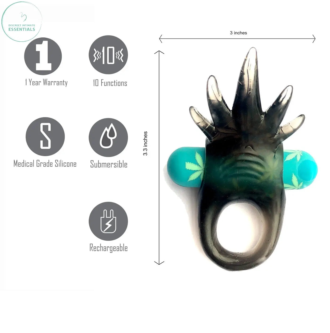 Affordable quality Maia Ziggy - Hemp  USB Rechargeable Vibrating Cock Ring  from Maia Toys by Discreet Intimate Essentials with Discreet Delivery 