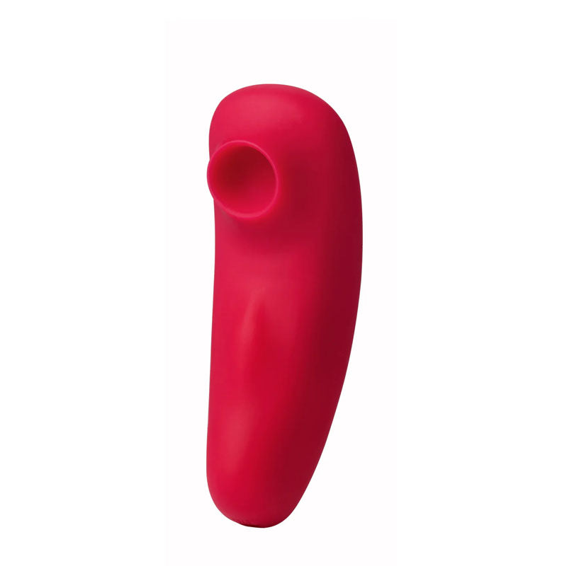 Maia Remi - USB Rechargeable Panty Vibe with Suction in vibrant red color, ideal for intimate essentials for her.