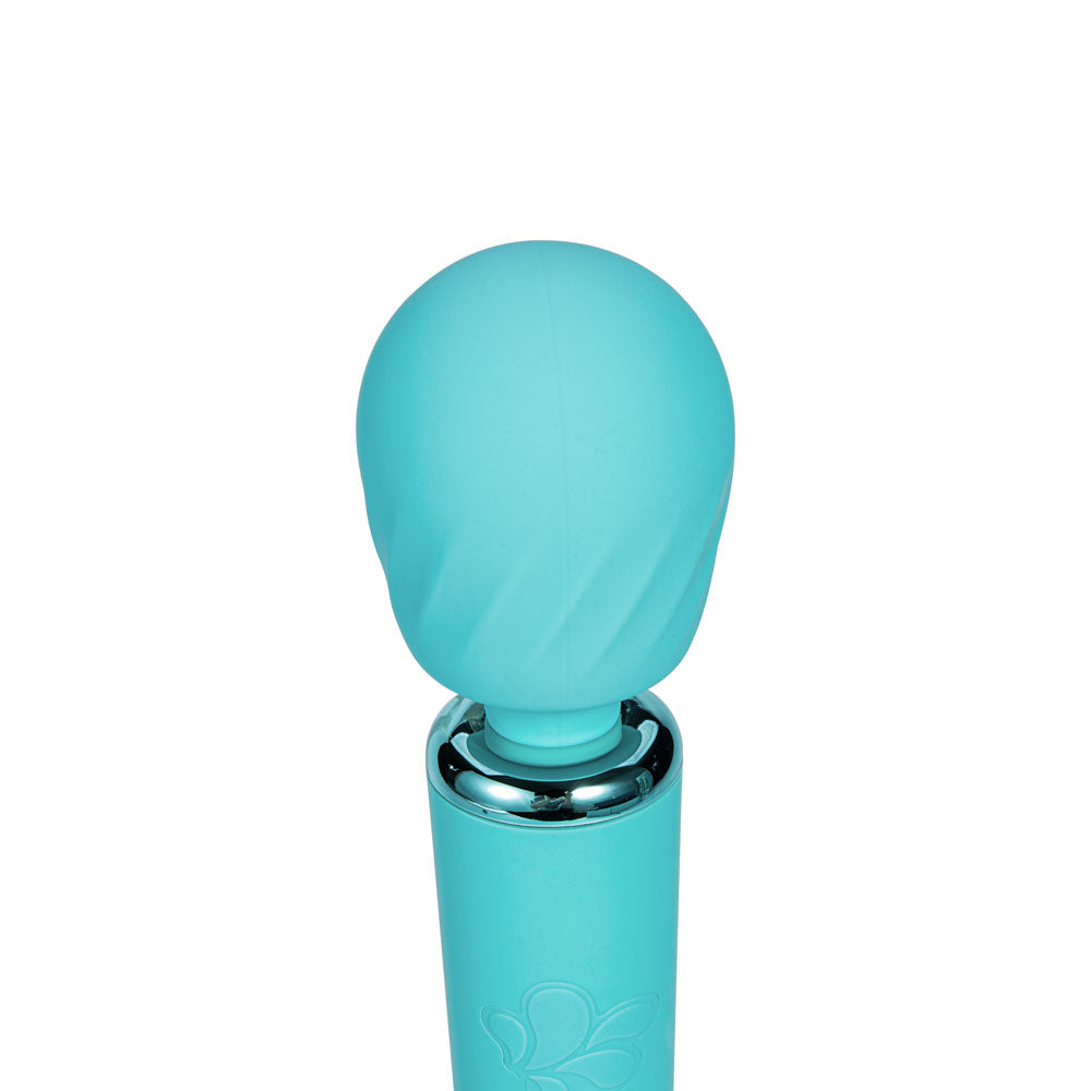 Maia NALA -  -  30 cm USB Rechargeable Massage Wand with a soft blue silicone head for intimate stimulation.
