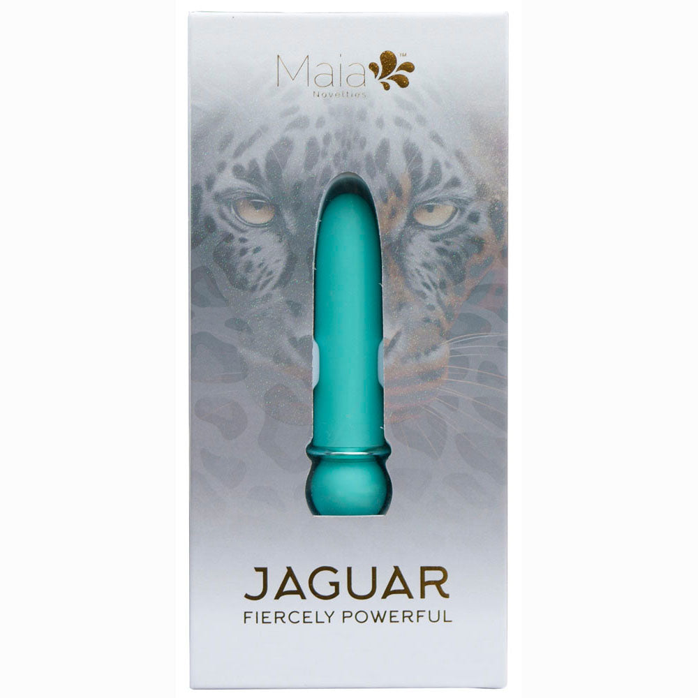 Maia JAGUAR -  -  10.1 cm USB Rechargeable Bullet in packaging with fierce Jaguar design.