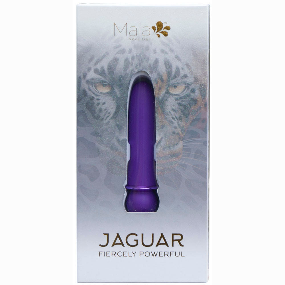 Maia JAGUAR -  -  10.1 cm USB Rechargeable Bullet featured in elegant packaging.