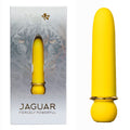 Maia JAGUAR -  -  10.1 cm USB Rechargeable Bullet with elegant yellow design and packaging.