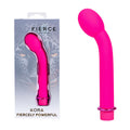 Maia KORA - 17.8 cm USB Rechargeable G-Spot Vibrator in pink packaging showcasing its fierce power design.