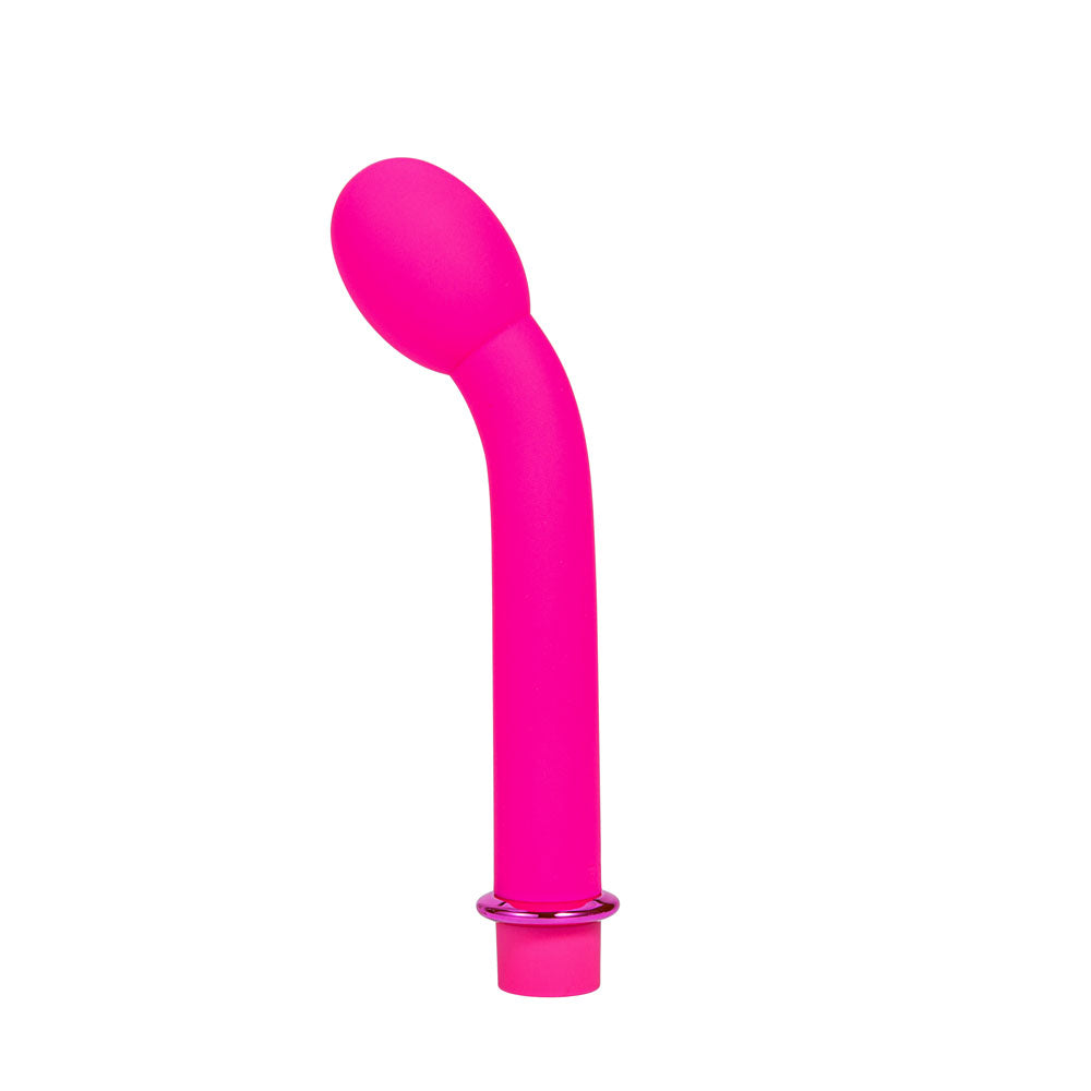 Maia KORA - 17.8 cm USB Rechargeable G-Spot Vibrator in vibrant pink silicone design.