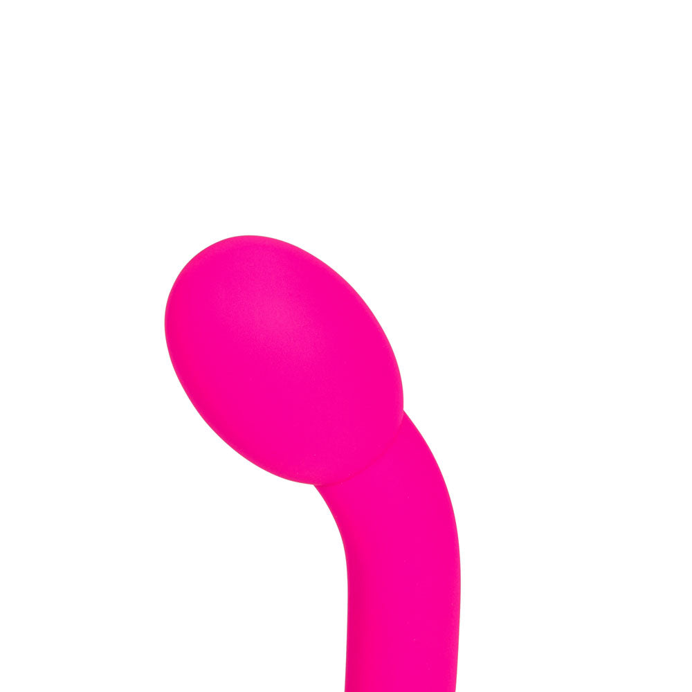 Maia KORA - 17.8 cm USB Rechargeable G-Spot Vibrator, pink silicone design for G-Spot stimulation.