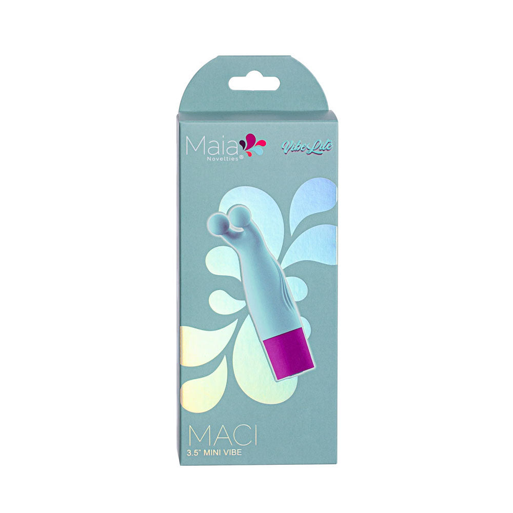 Maia MACI - Light  8.9 cm USB Rechargeable Bullet packaging showcasing the mini vibe for intimate essentials.