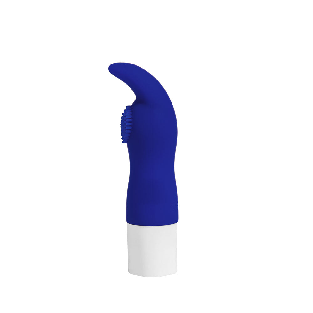 Maia KAPRI -  8.9 cm USB Rechargeable Bullet in blue, compact and perfect for travel, featuring 10-vibrating functions.