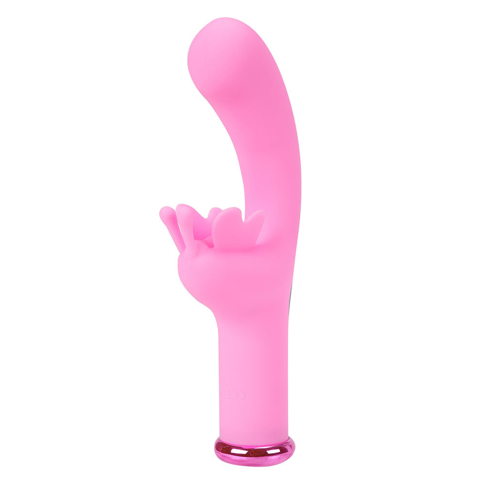 Maia MYLA -  -  15.9 cm USB Rechargeable Butterfly Vibrator in pink silicone design.