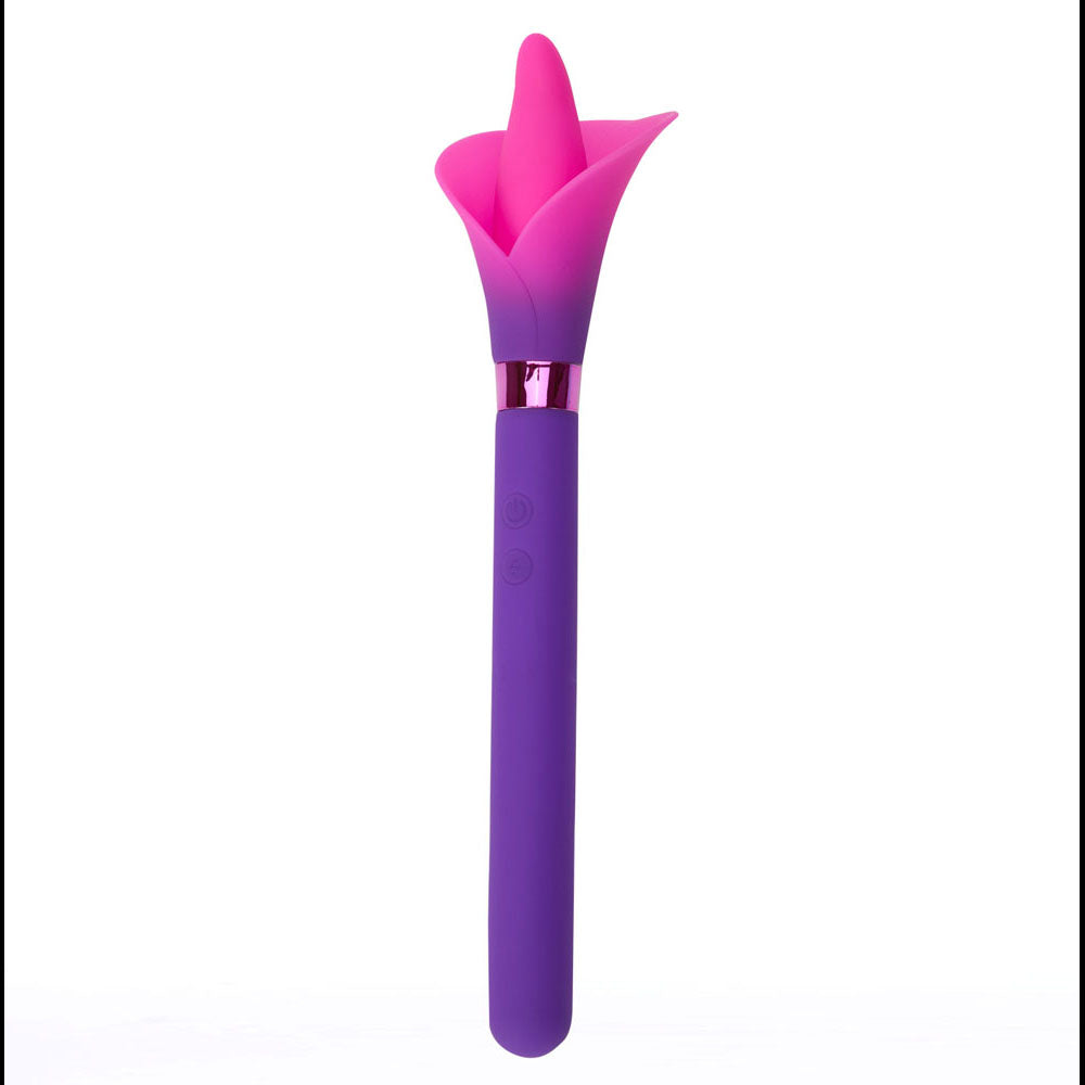 Maia VALA -  - /Pink 22.2 cm USB Rechargeable Flower Vibrator, designed for ultimate pleasure and customizable experiences.