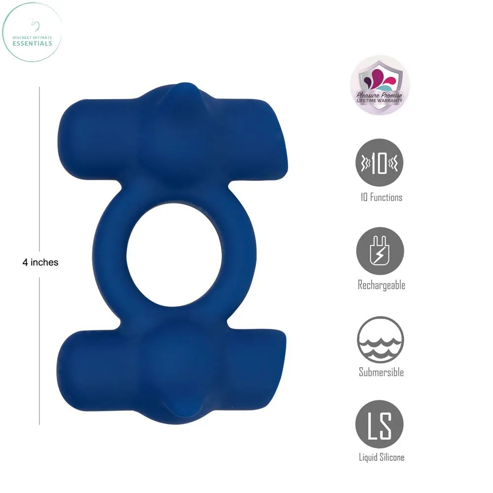 Affordable quality Maia RONAN -  -  USB Rechargeable Dual Vibrating Cock Ring  from Maia Toys by Discreet Intimate Essentials with Discreet Delivery 