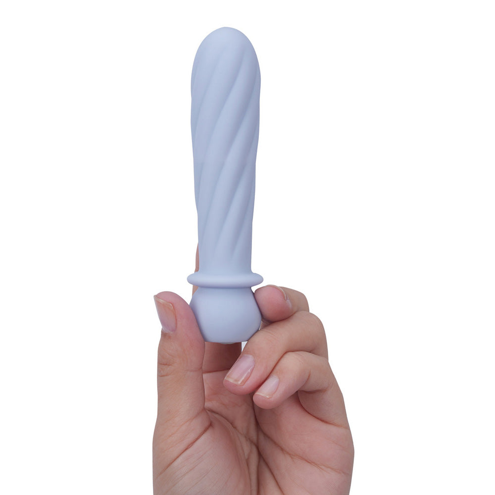 Maia SYMBA -  -  10.8 cm USB Rechargeable Powerful Bullet held in hand, showcasing its sleek design and color.