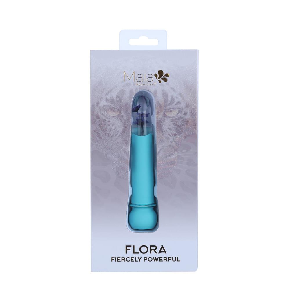 Maia FLORA - Teal - Teal 12.7 cm USB Rechargeable Powerful Bullet