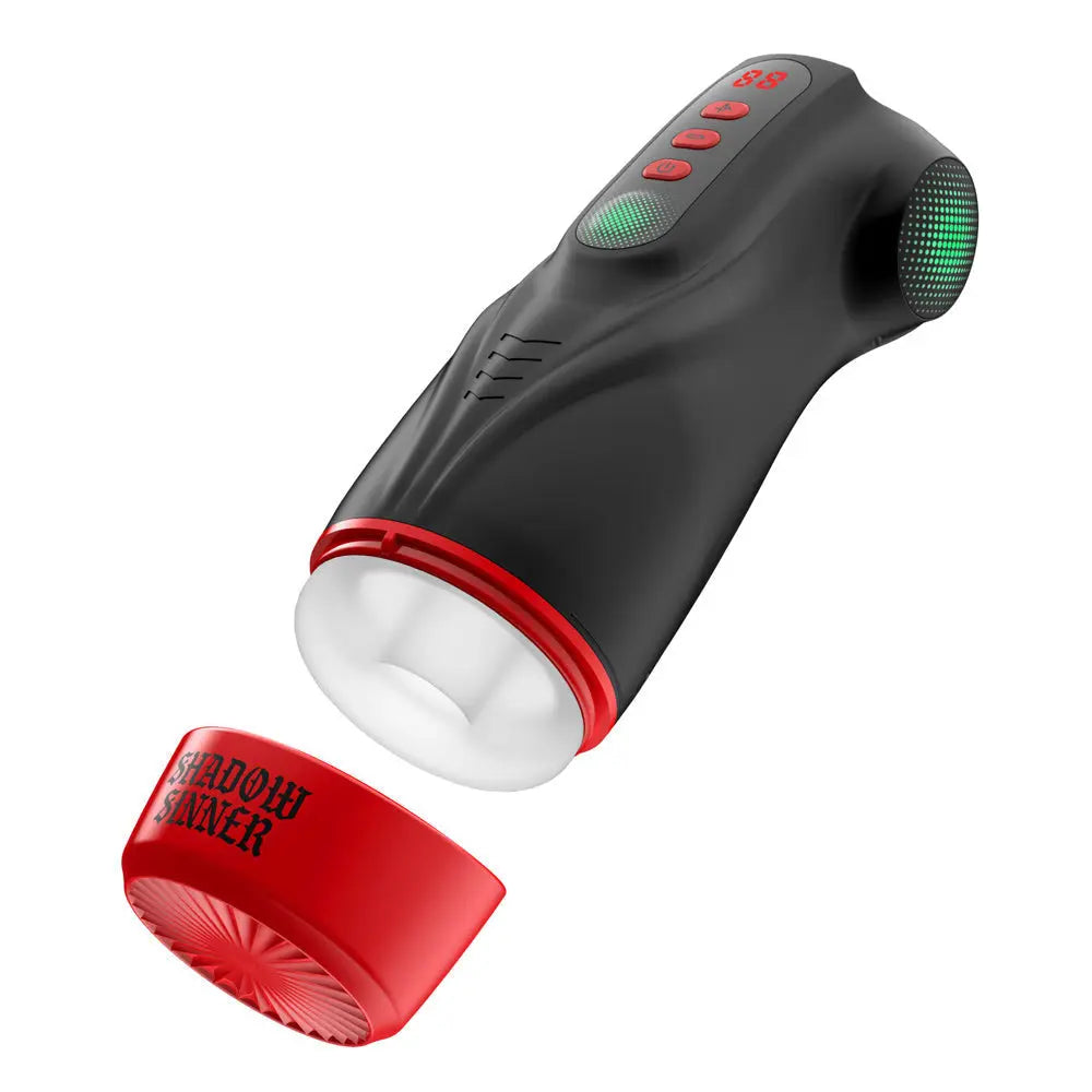 MASTURS Raven - USB Rechargeable Vibrating and Sucking Auto Stroker with Augmented Reality Shots Toys Discreet Intimate Essentials.