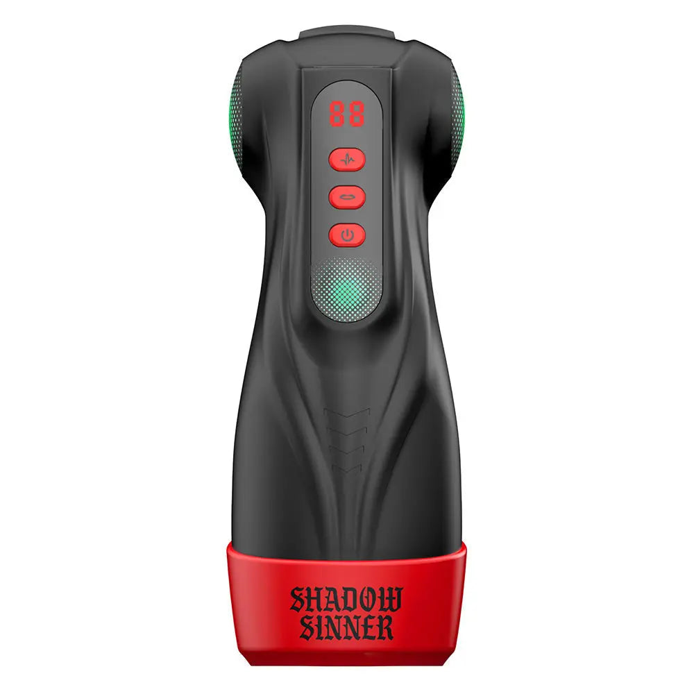 MASTURS Raven - USB Rechargeable Vibrating and Sucking Auto Stroker with Augmented Reality Shots Toys Discreet Intimate Essentials.