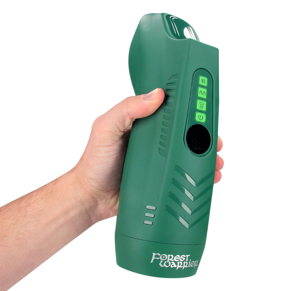 MASTURS Ayla - USB Rechargeable Sucking, Vibrating & Talking Auto Stroker with Augmented Reality in hand.