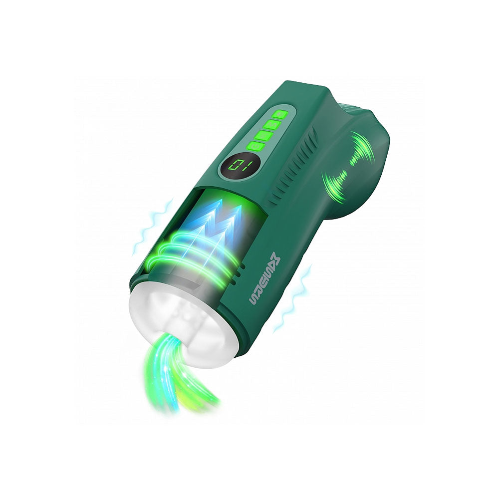 MASTURS Ayla - USB Rechargeable Sucking, Vibrating & Talking Auto Stroker with Augmented Reality.