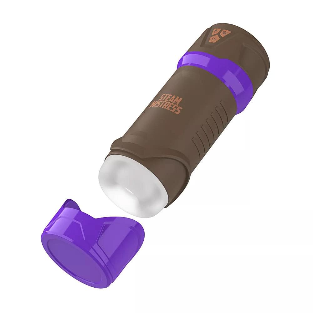 MASTURS Misty - USB Rechargeable Sucking, Vibrating & Squeezing Auto Stroker mā te Mōhiohio Tōtika Whakapiki