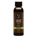 Hemp Seed Massage Lotion - Naked In The Woods ( Tea & Ginger) Scented - 59 ml Bottle in a brown container.