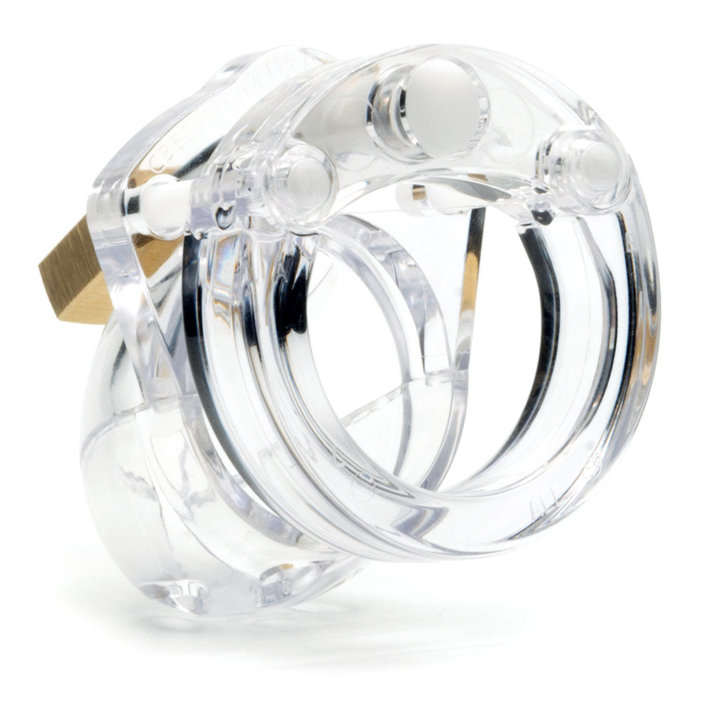 Mini-Me Black Chastity Cock Cage Kit -  -  1.25 Inch Cock Cage Kit, clear chastity device for advanced kink play.