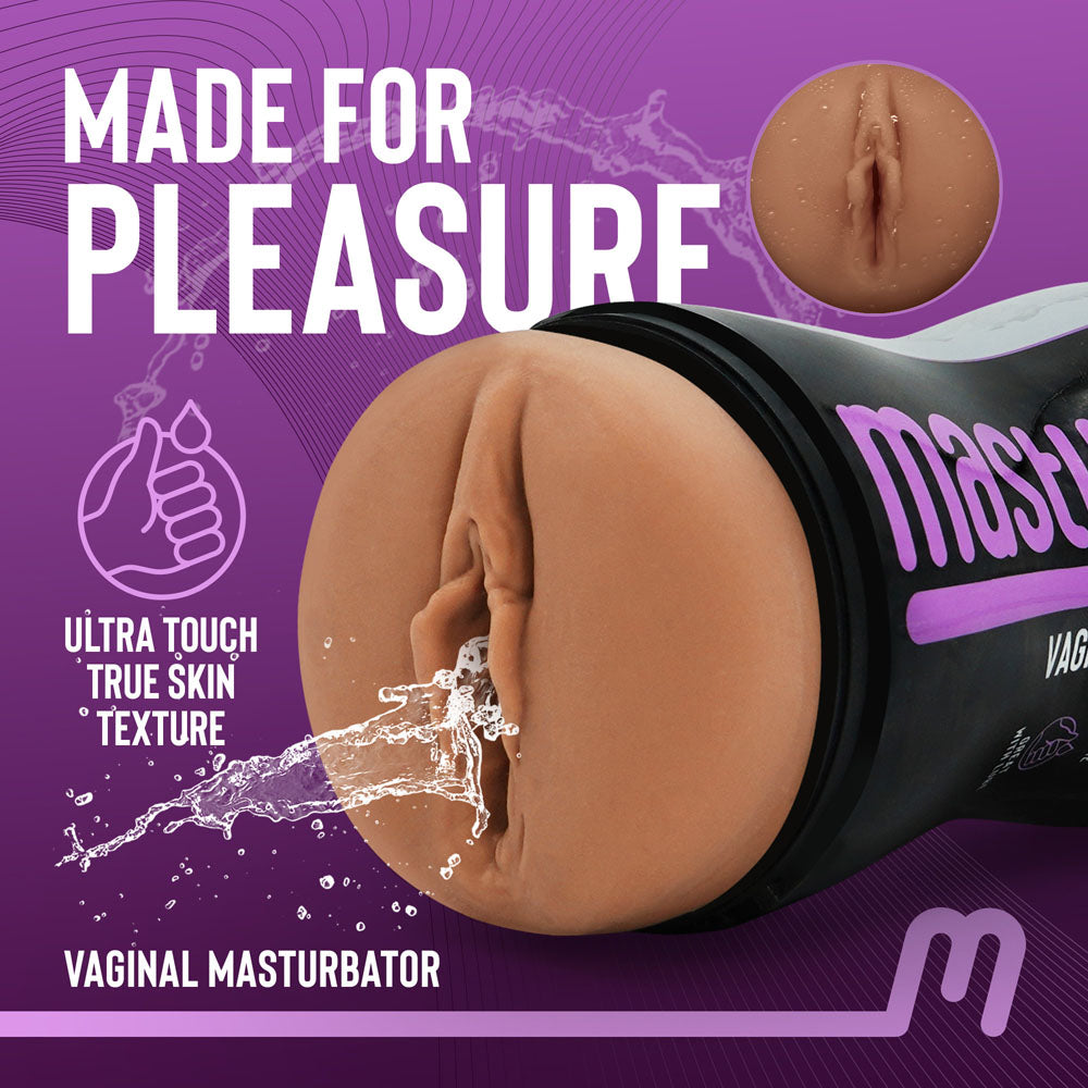 Masturmate - Vagina - Mocha -  Vagina Stroker, ultra realistic vaginal masturbator for intimate pleasure.