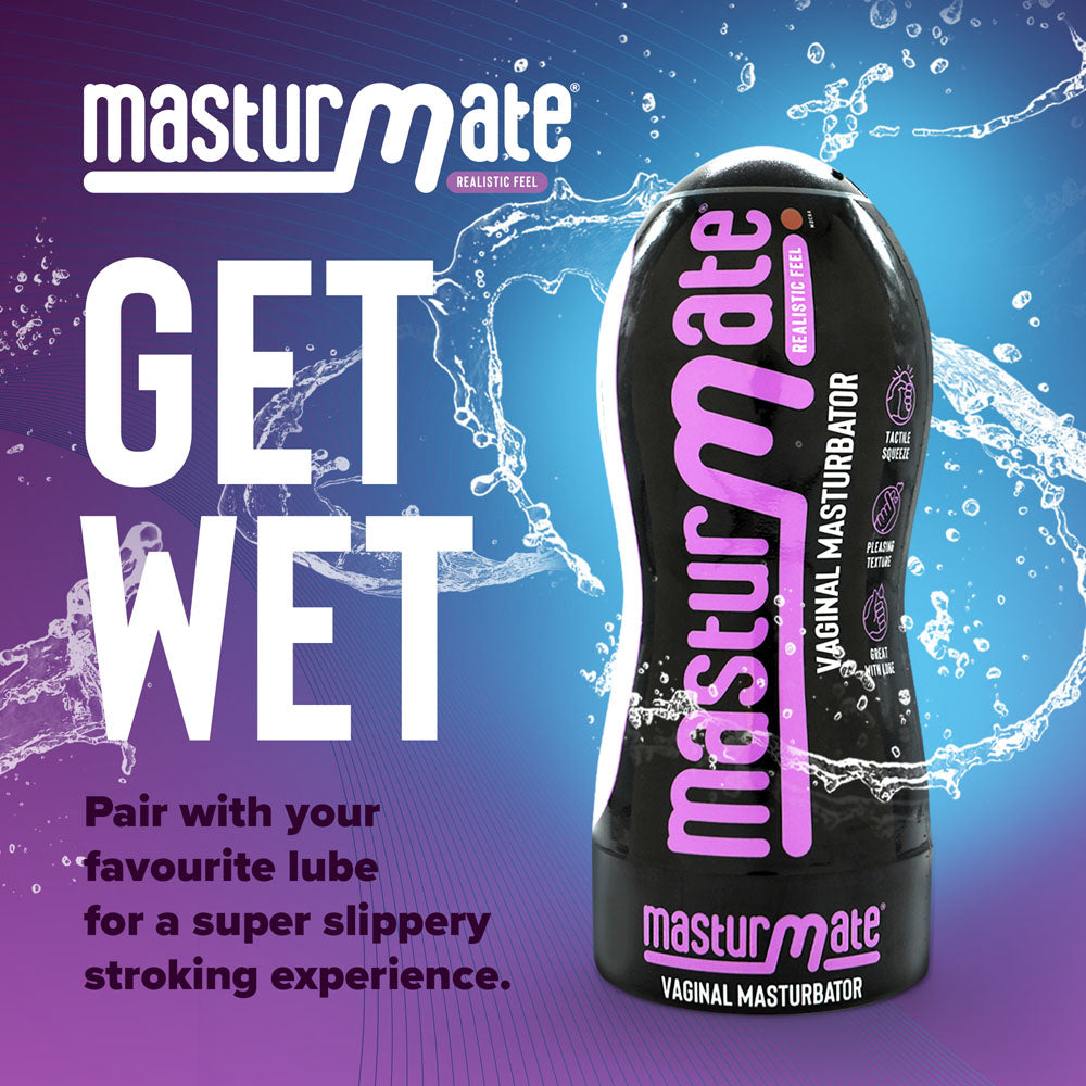 Masturmate - Vagina - Mocha -  Vagina Stroker for a realistic, satisfying male masturbation experience.