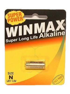 Winmax N Alkaline Battery pack with super power features and long-lasting performance.