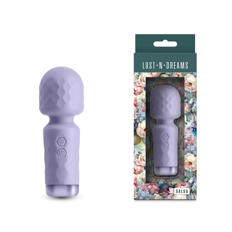 Lust-n-Dreams - Salsa - Lavender - Lavender 11.5 cm USB Rechargeable Mini Massage Wand NS Novelties Discreet Intimate Essentials.