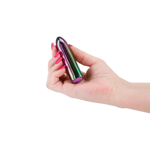 Chroma Petite Bullet - Multicolour - Multicoloured 8.7 cm USB Rechargeable Bullet NS Novelties Discreet Intimate Essentials.