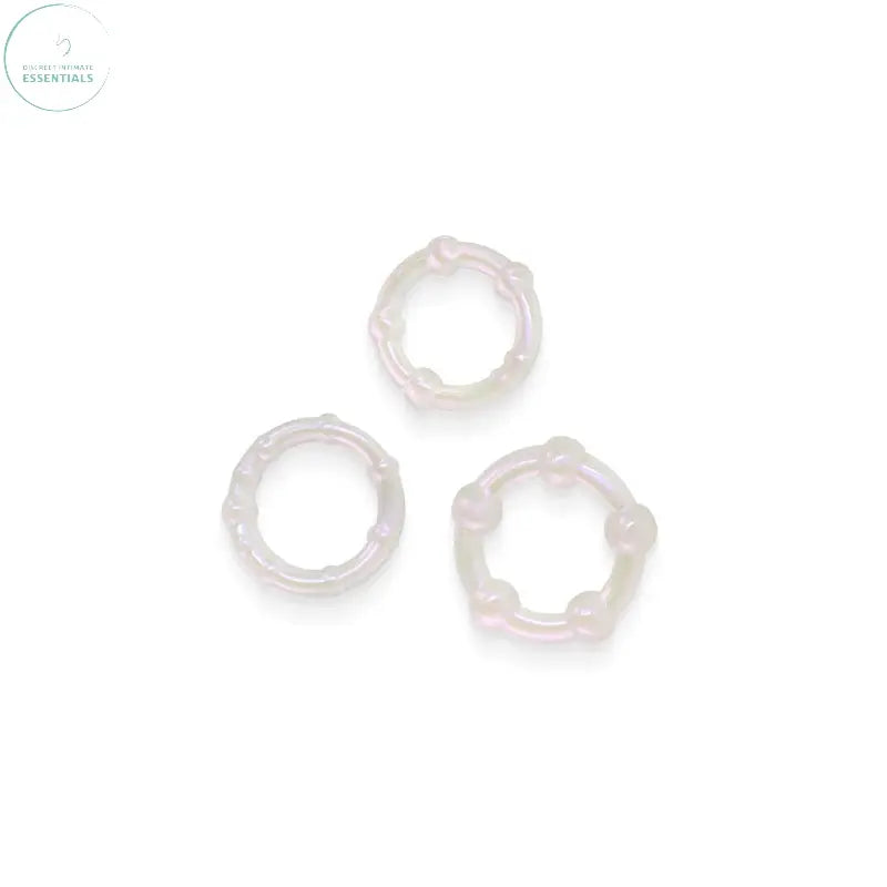 Affordable quality Fantasia - Intensity Rings - Pearl - Pearlescent Beaded Cock Rings - Set of 3 Sizes  from NS Novelties by Discreet Intimate Essentials with Discreet Delivery 