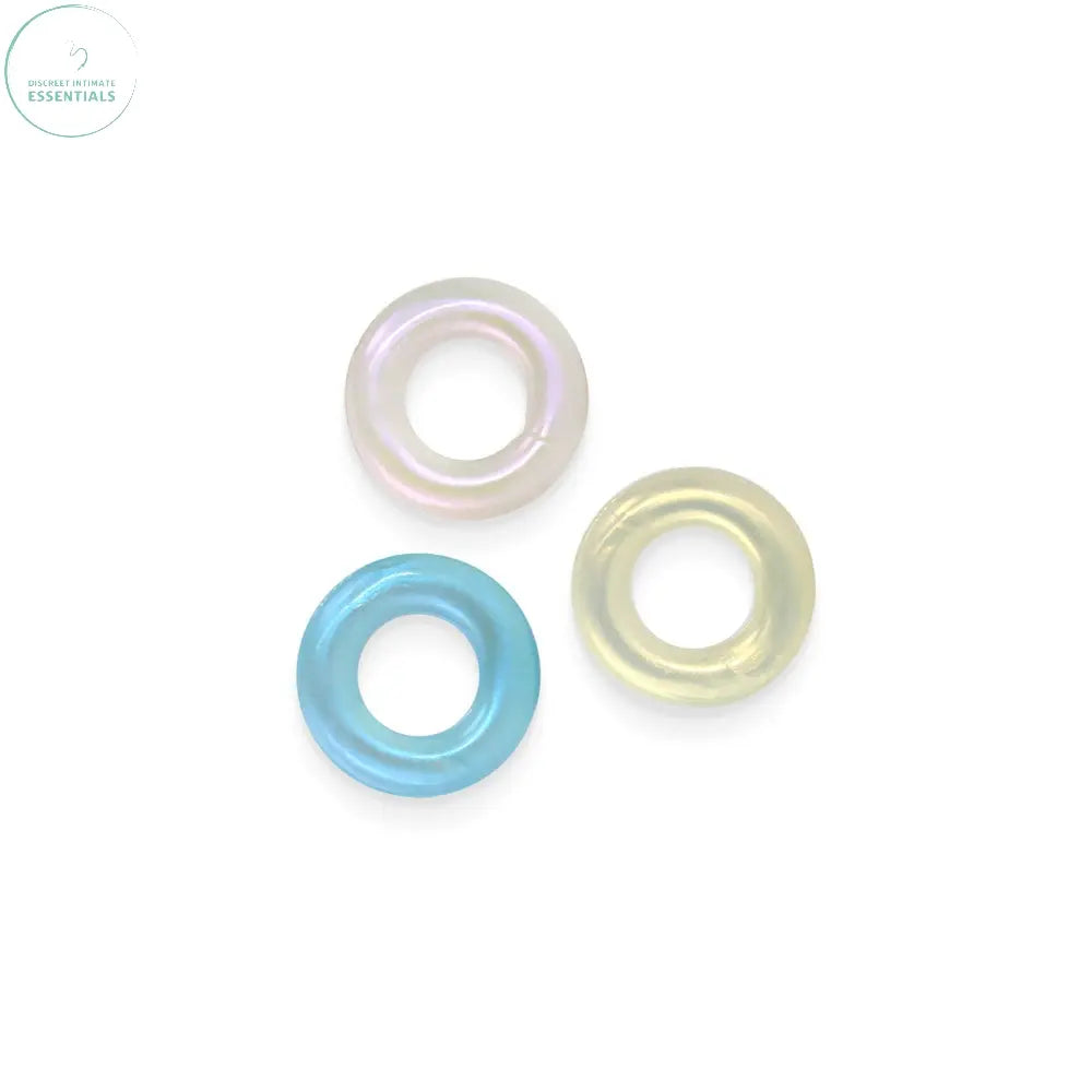Affordable quality Fantasia - Stamina Rings - Multicolour -  Cock Rings - Set of 3  from NS Novelties by Discreet Intimate Essentials with Discreet Delivery 