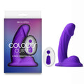 Colours Curve - Vibrating 5'' Dildo -  -  12.6 cm USB Rechargeable Vibrating Dildo with Wireless Remote packaging and product display.