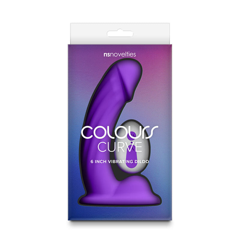 Colours Curve - Vibrating 6'' Dildo -  -  16.4 cm USB Rechargeable Vibrating Dildo with Wireless Remote packaging.